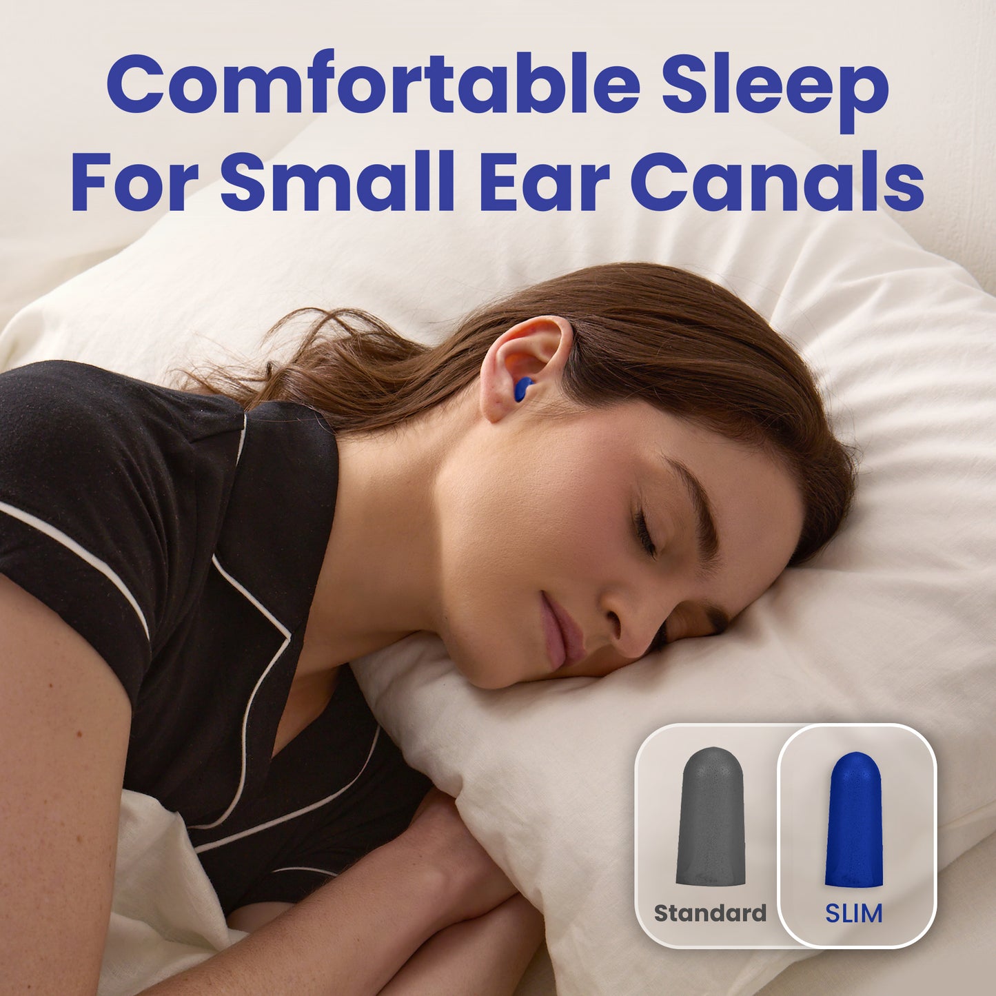 SnoozePlugs Slim - Small Earplugs for Small Ear Canals