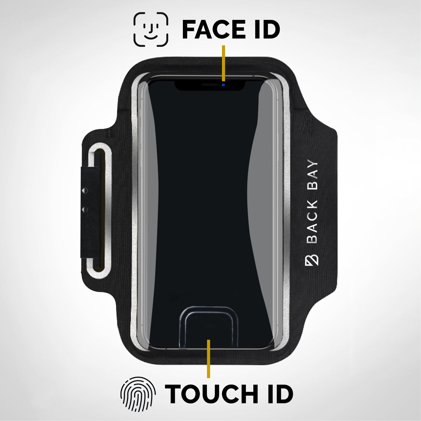 Back Bay Brand - Endurance Running Armband_Face and Touch ID